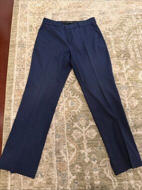 Banana Republic Navy Pinstripe Trousers